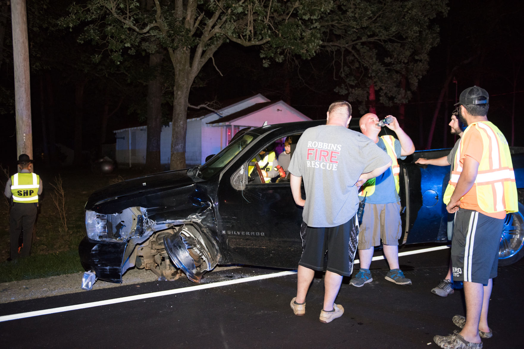 Eagle Springs Fire Tanker Struck in Hit-and-Run